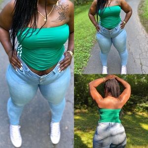 Green Apple Tube Top